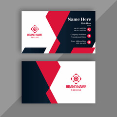 company stationery modern, minimal, creative, unique, stylish, business visiting card design vector