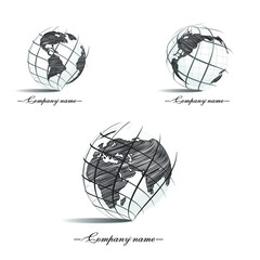 World map sphere