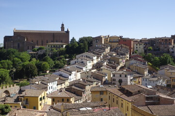 Ausblick auf die nördliche Altstadt von Siena