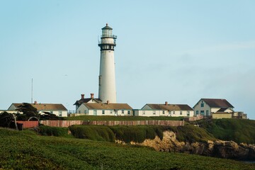 Fototapeta na wymiar Pigeon Point Lighthouse, in Pescadero, California