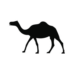 Camel icon. animal sign. silhouette style. vector illustration