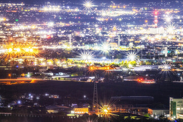 【山梨県】笛吹川フルーツ公園の夜景
