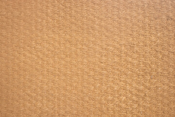 Close up on texture of brown old rug sack to show the detail of material. Background and texture concept.