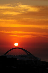 Fototapeta na wymiar Sunrise in Durban, South Africa