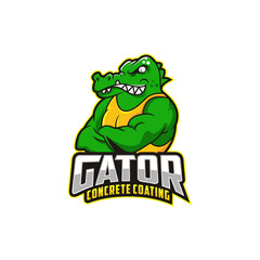 Furious Alligator Sport Vector
