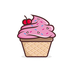 Vector Ice Cream Logo