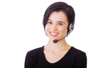 Shes ready and willing to help - Customer care. Portrait of an attractive young woman wearing a...