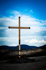 Memoriam cross of saint Ludmila in Tetin