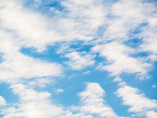 Naklejka na ściany i meble An image of a blue sky with clouds.