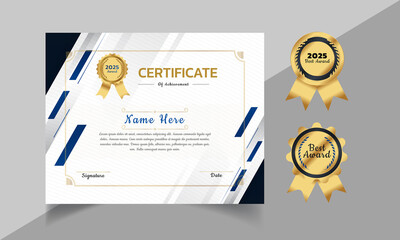 Fototapeta premium Certificate Template Design