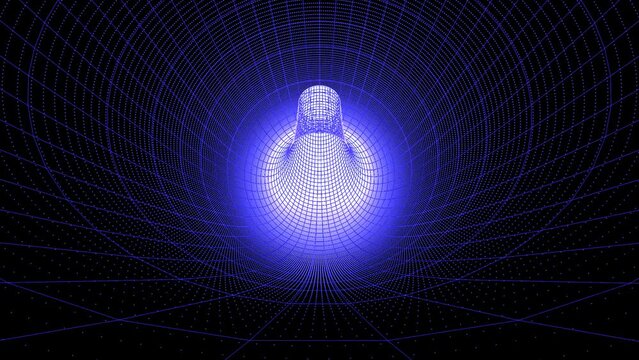 Wireframe Tunnel Background with Trapcode Mir
