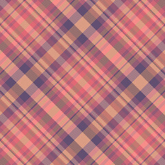 Seamless tartan plaid pattern with texture and pastel color.