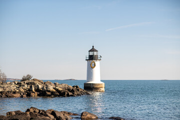 Winter Island Lighthouse in Salem, Massachusetts