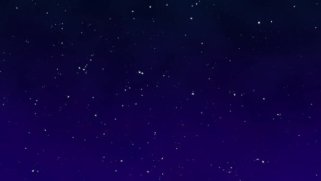 夜空背景と星空のように輝く光 ループ