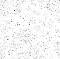 Abstract vector noise. Small particles of debris and dust. Distressed uneven background. Grunge texture overlay with fine grains isolated on white background. Vector illustration. EPS10.