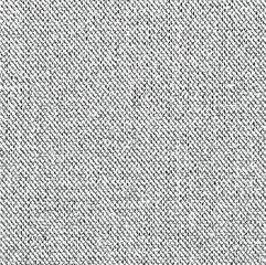 Vector fabric texture. Distressed texture of weaving fabric. Grunge background. Abstract halftone vector illustration. Overlay to create interesting effect and depth. Black isolated on white. EPS10.