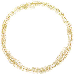 Gold Foil Frame ,gold splatter frames glitter,Gold brush stroke on transparent background.