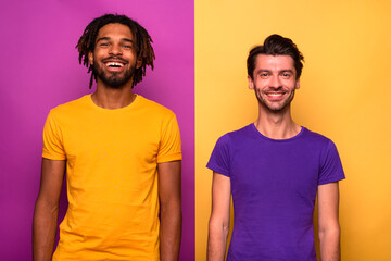 Happy friends as concept of integration and union