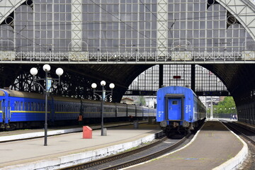 Ukraine, Lviv, November 30, 2021, main station, rail transport, before the armed conflict of Russia,   © Albin Marciniak