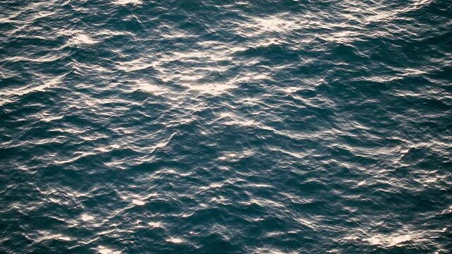 Slow motion over disturbed ocean water surface, loopable. Impressive background for movie credits or intro	
