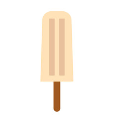 Delicious ice cream on a stick. Simple refreshing nougat ice cream vector.