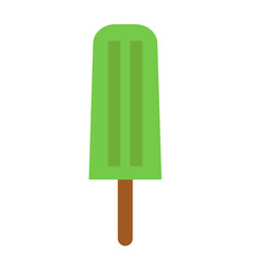 Delicious ice cream on a stick. Simple refreshing ice cream vector.