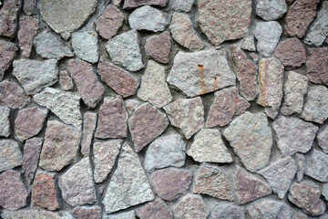 Texture from different stones and concrete. The picture can be used as a background