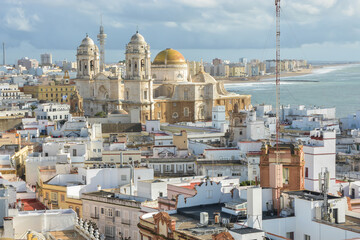 The Cathedral of the Holy Cross in Cadiz. © sergunt