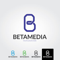 Letter b logo template - vector