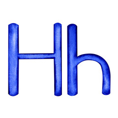 Letter H Capital and lower case