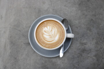 cup of coffee on a table