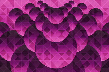 Magnificent Circle Background With Triangle Pattern