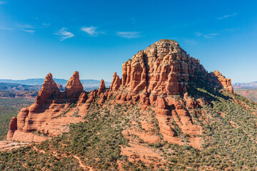 The Two Nuns Rock Formation in Sedona, Arizona