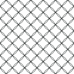 Fototapeta premium Black and white seamless pattern texture. Greyscale ornamental graphic design. Mosaic ornaments. Pattern template. Vector illustration. EPS10.