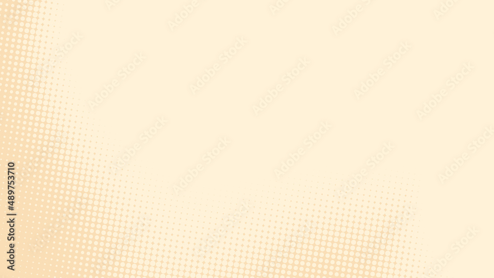Poster abstract dots halftone brown color pattern gradient texture background.