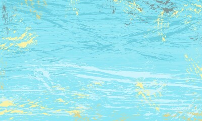 Pastel ocean fog watercolor background with brush spots. The effect of painting with watercolor paints of blue, green, gray shades. Universal vector illustration background for banner, poster, print.