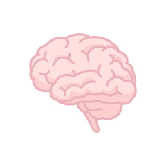 Human brain icon. Mind symbol - 489756566