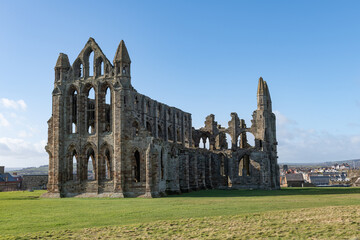 Whitby abbey in Yorkshire