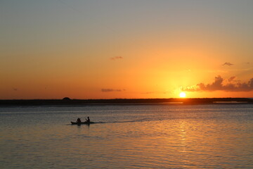 two lovers in the boat