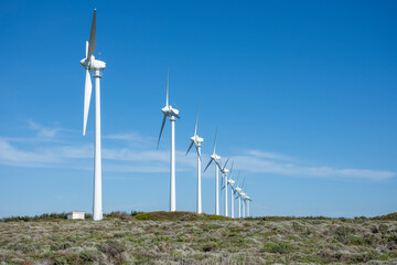 wind turbine on a sky