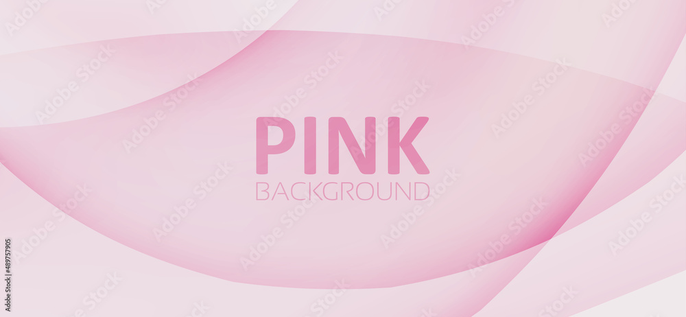 Aufkleber pink background with rounded translucent shapes