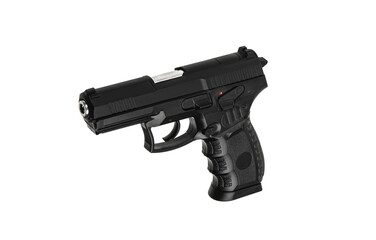 Air gun. Modern pneumatic weapon for air soft, sports and entertainment. A dummy, a copy of a real...