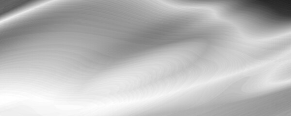 Fototapeta premium Monochrome banner background. Black, gray, white smooth gradient. Glowing metallic texture. Abstract pattern with light effect. Creative design for web banner, wallpaper, landing page