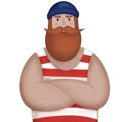 illustration of a person with a smile