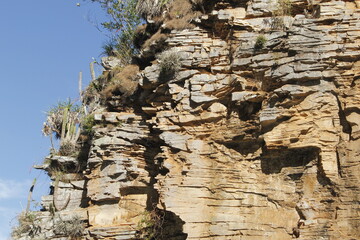 Rocks in the Furnas dam 