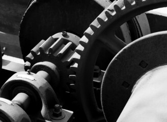 Abandoned Mining gear and machinery