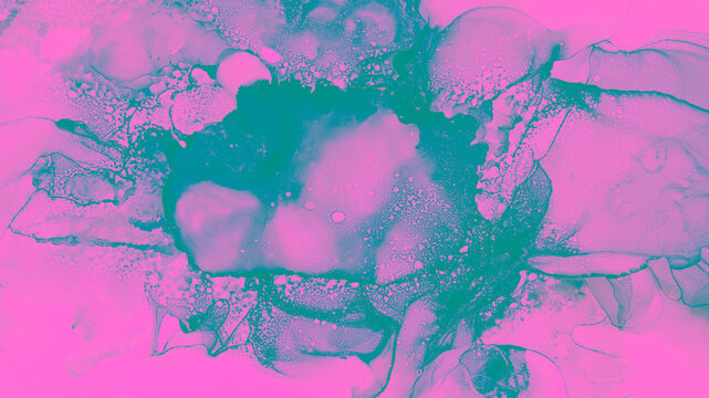 Space Alcohol Ink. Kaleidoscope Sound. Failure