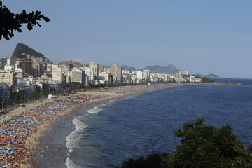 Two Brother Cliff Natural Park - Leblon and Ipanema Beach - Summer in Rio de Janeiro, Brazil