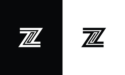 Alphabet letters Initials Monogram logo ZZ, Z