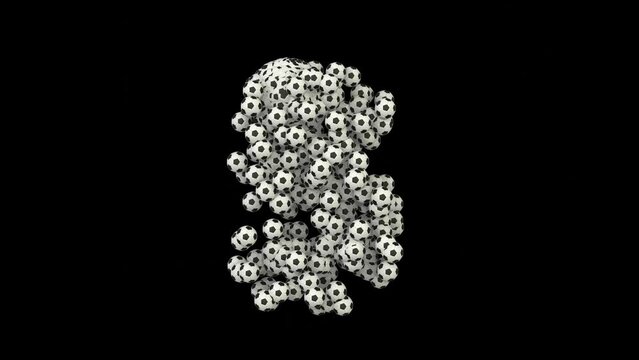 Animation of Morphing Soccer Balls / Footballs -  Number 5